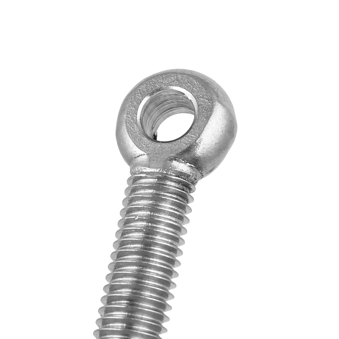 Harfington M8 x 40mm 304 Stainless Steel Machine Shoulder Lift Eye Bolt Rigging 12pcs