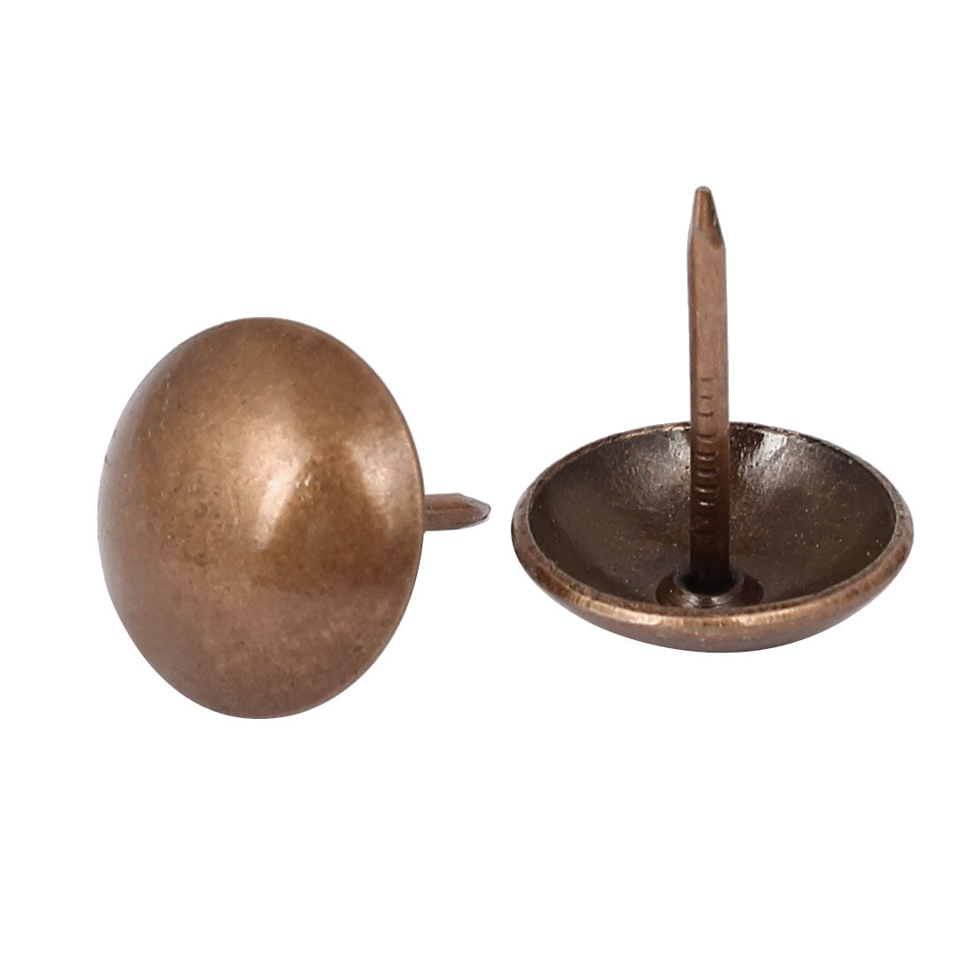 Harfington 19mm x 23mm Iron Round Dome Head Upholstery Thumb Tack Nail Copper Tone 50pcs