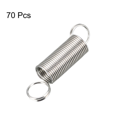 Harfington 0.5mm Wire Diax6mm ODx25mm Free Length Spring Steel Tension Spring 70pcs