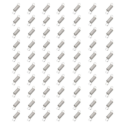 Harfington 0.5mm Wire Diax6mm ODx25mm Free Length Spring Steel Tension Spring 70pcs