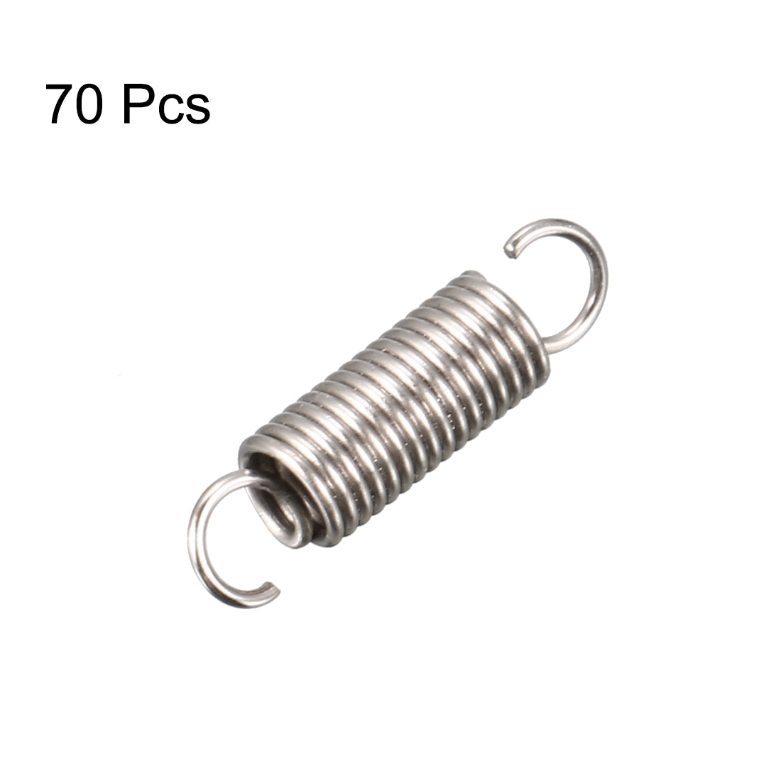 Harfington 0.4mm Wire Diax3mm ODx12mm Free Length Spring Steel Tension Spring 70pcs