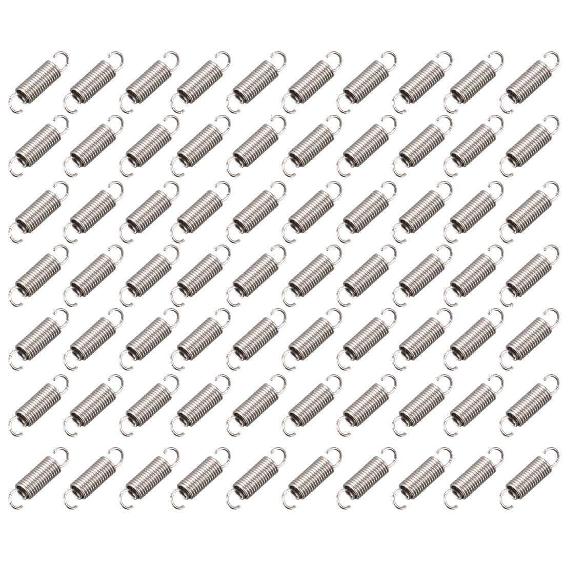 Harfington 0.4mm Wire Diax3mm ODx12mm Free Length Spring Steel Tension Spring 70pcs