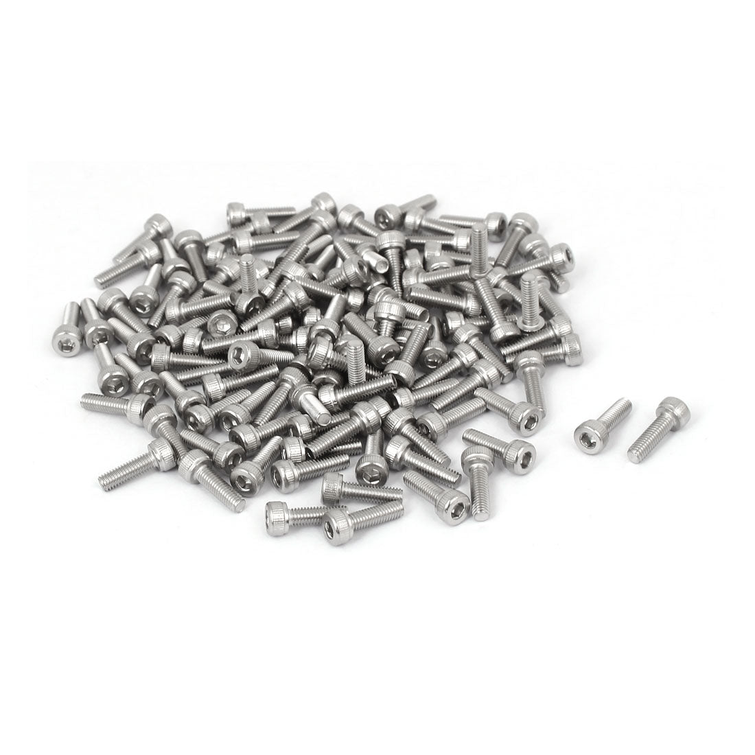Harfington M3x10mm Thread 304 Stainless Steel Hex Socket Head Cap Screw Bolt DIN912 120pcs