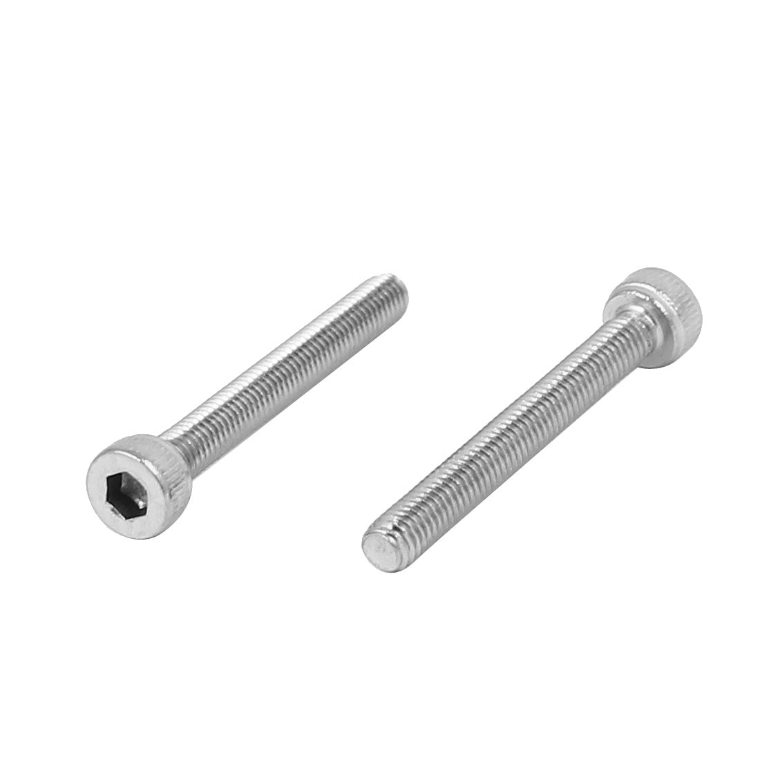 Harfington M3x25mm Thread 304 Stainless Steel Hex Socket Head Cap Screw Bolt DIN912 55pcs
