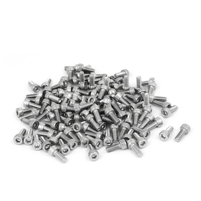 Harfington M4x10mm Thread 304 Stainless Steel Hex Socket Head Cap Screw Bolt DIN912 120pcs