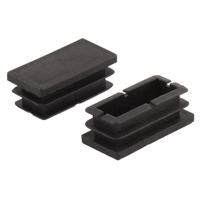 uxcell Uxcell Table Chair Legs Feet Plastic Rectangle Tubing Tube Inserts Caps Covers 40 x 20mm 60pcs