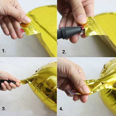 Harfington 16" Gold Tone Foil Letter J Balloon Helium Party Birthday Wedding Anniversary Festival Decor