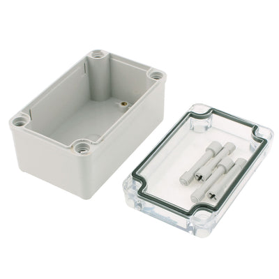 Harfington 130 x 80 x 70mm Transparent Cover Sealed Box Dustproof IP65 Junction Box Enclosure