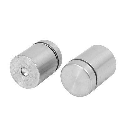 Harfington 19mm x 25mm Stainless Steel Advertise Glass Standoff Pin Fixing Mount Bolt 12pcs