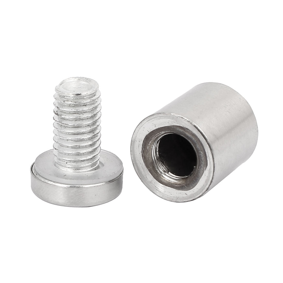 Harfington 19mm x 25mm Stainless Steel Advertise Glass Standoff Pin Fixing Mount Bolt 12pcs