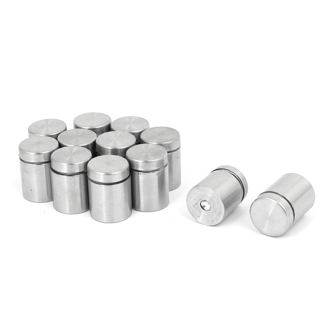 Harfington 19mm x 25mm Stainless Steel Advertise Glass Standoff Pin Fixing Mount Bolt 12pcs