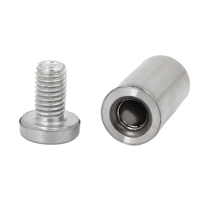 Harfington 19 mm x 40 mm Edelstahl-Werbeglas-Abstandsbolzen, Befestigungsbolzen, 4 Stück