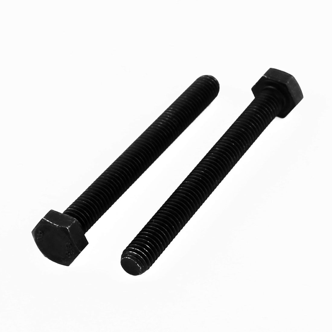 Harfington M8x75mm Grade 8.8 Fully Threaded Hex Head Cap Screw Bolt Fastener 5pcs