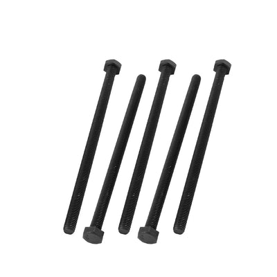 Harfington M8x150mm Grade 8.8 Fully Threaded Hex Head Cap Screw Bolt Fastener 5pcs