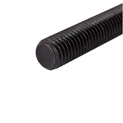 Harfington M10x70mm Grade 8.8 Fully Thread External Hex Cap Screw Fastener Bolt Black 5pcs