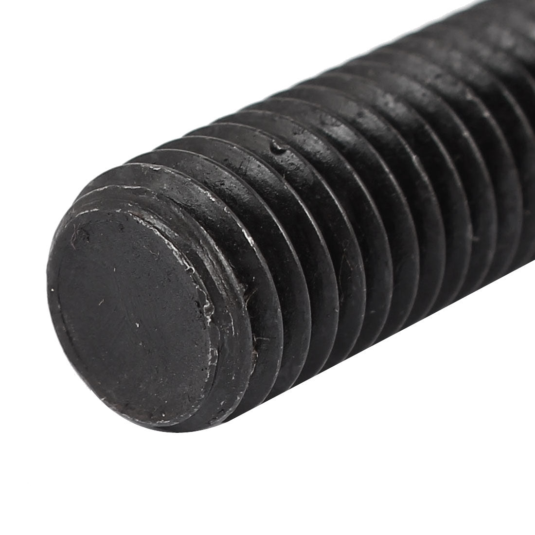 Harfington M10x75mm Grade 8.8 Fully Thread External Hex Cap Screw Fastener Bolt Black 5pcs