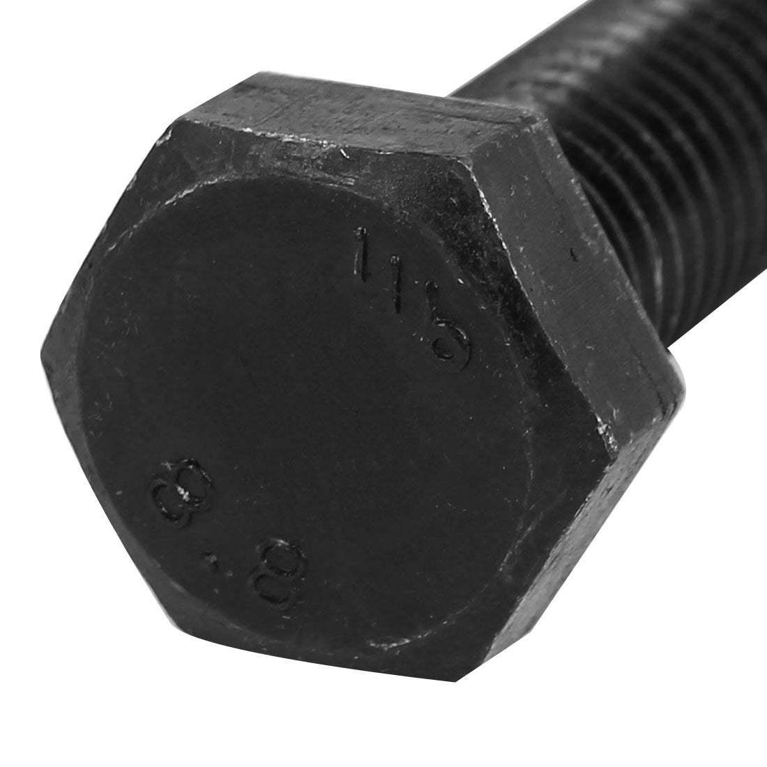 Harfington M10 x 150mm Grade 8.8 Fully Thread External Hex Cap Screw Fastener Black 3pcs