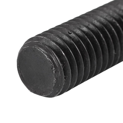 Harfington M10 x 150mm Grade 8.8 Fully Thread External Hex Cap Screw Fastener Black 3pcs