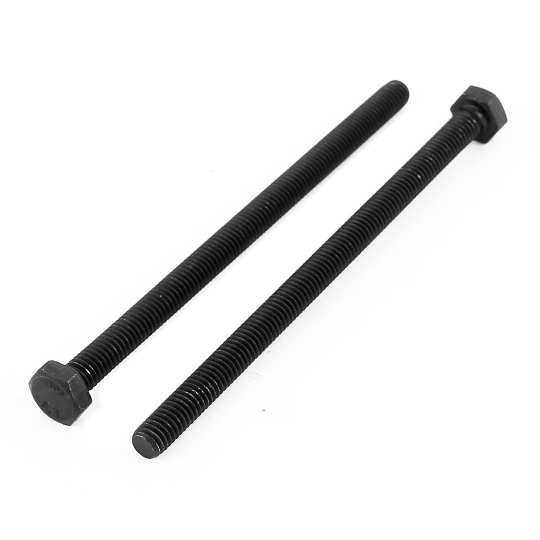 Harfington M6x100mm Grade 8.8 Fully Thread Hexagon Head Metal Hex Screw Bolt Fastener 10pcs