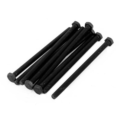 Harfington M6x100mm Grade 8.8 Fully Thread Hexagon Head Metal Hex Screw Bolt Fastener 10pcs