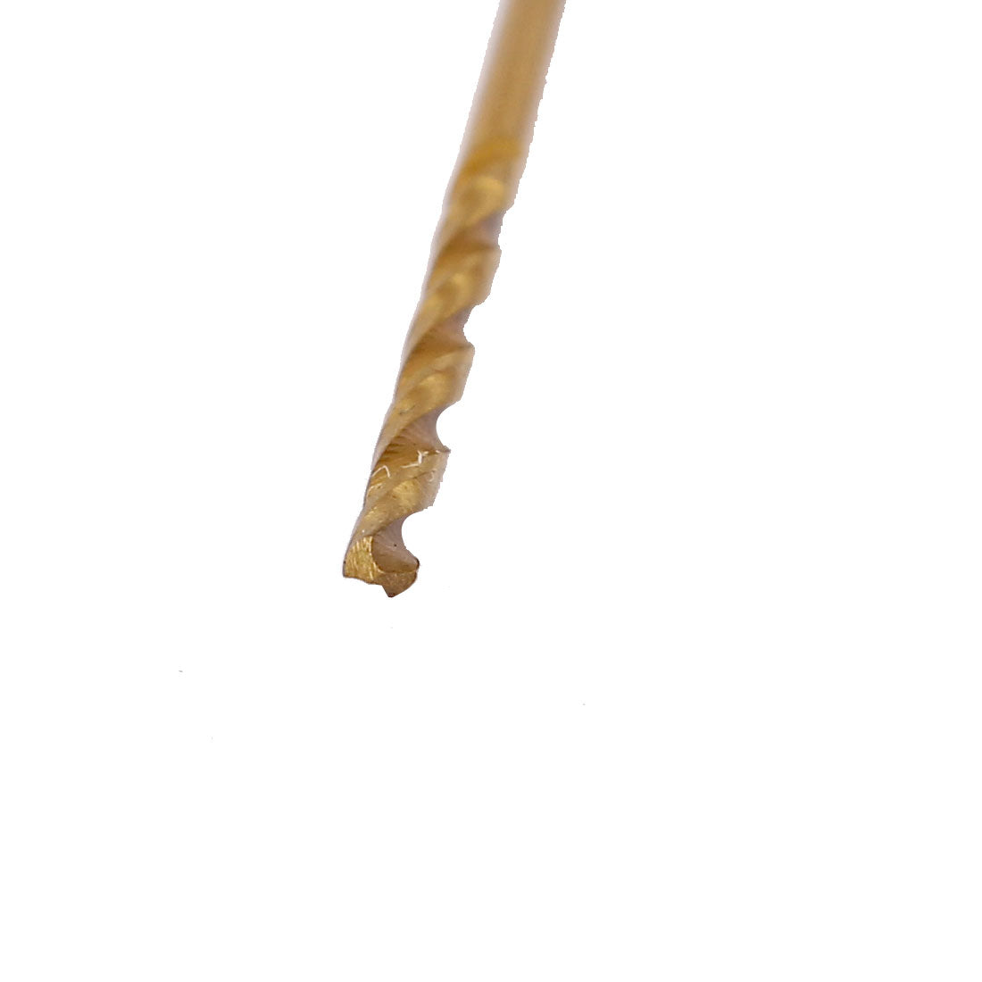 Harfington 1.6mm Cutting Dia Straight Shank Ti Coated HSS Twist Drill Bit 44mm Long 10pcs