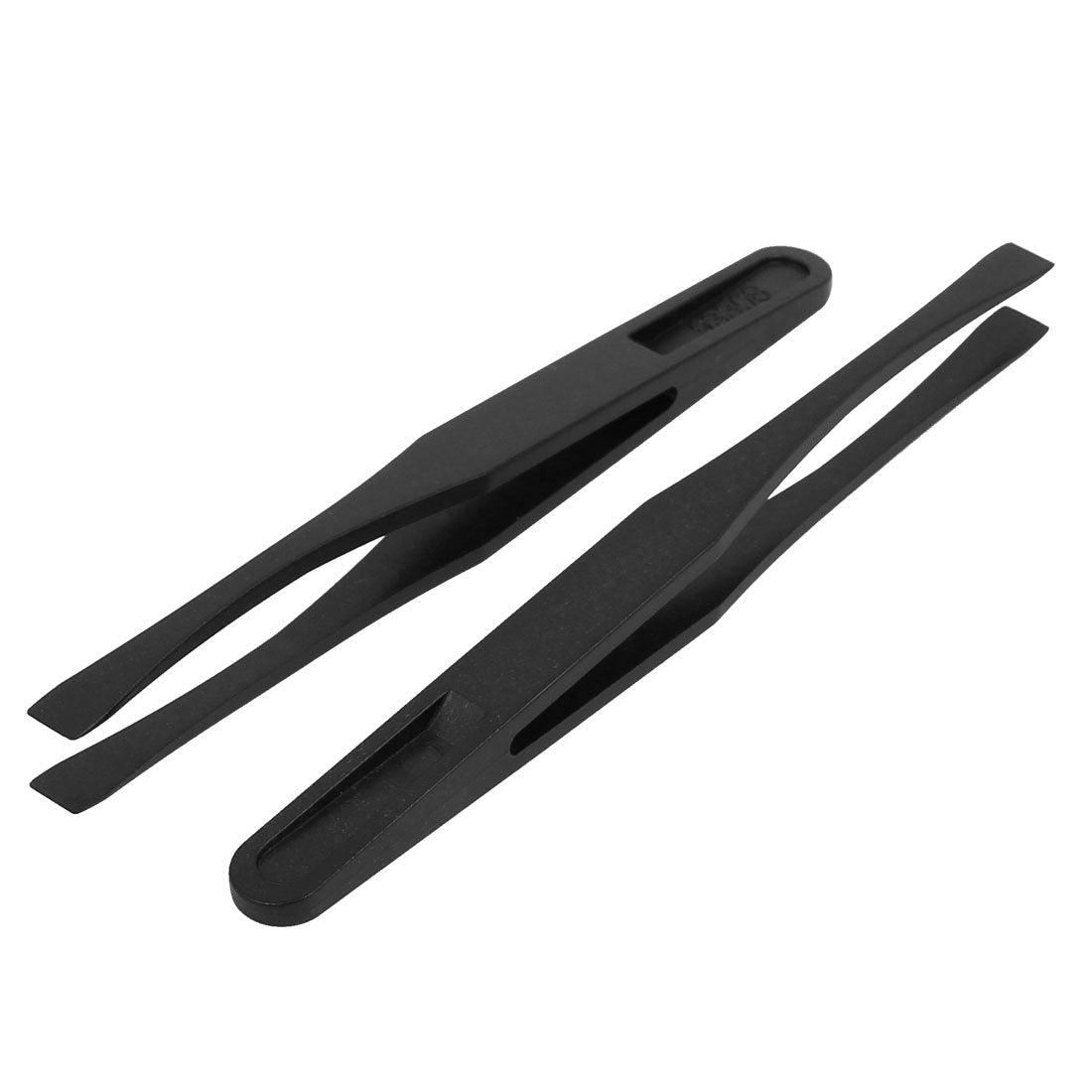 Harfington 13 PCS Black Anti Static 6.3mm Tip Width Tweezers Electronic Repair Tool