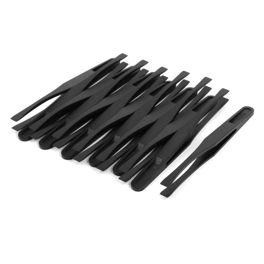 Harfington 13 PCS Black Anti Static 6.3mm Tip Width Tweezers Electronic Repair Tool