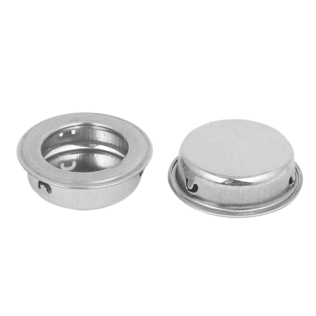uxcell Uxcell Drawer 304 Stainless Steel Embedded Round Flush Pull Handle 35mm Diameter 50pcs