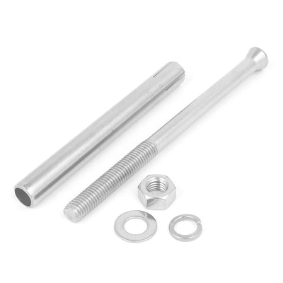Harfington M10 x 150mm 304 Stainless Steel Sleeve Anchor Hex Nut Expansion Bolt 2PCS