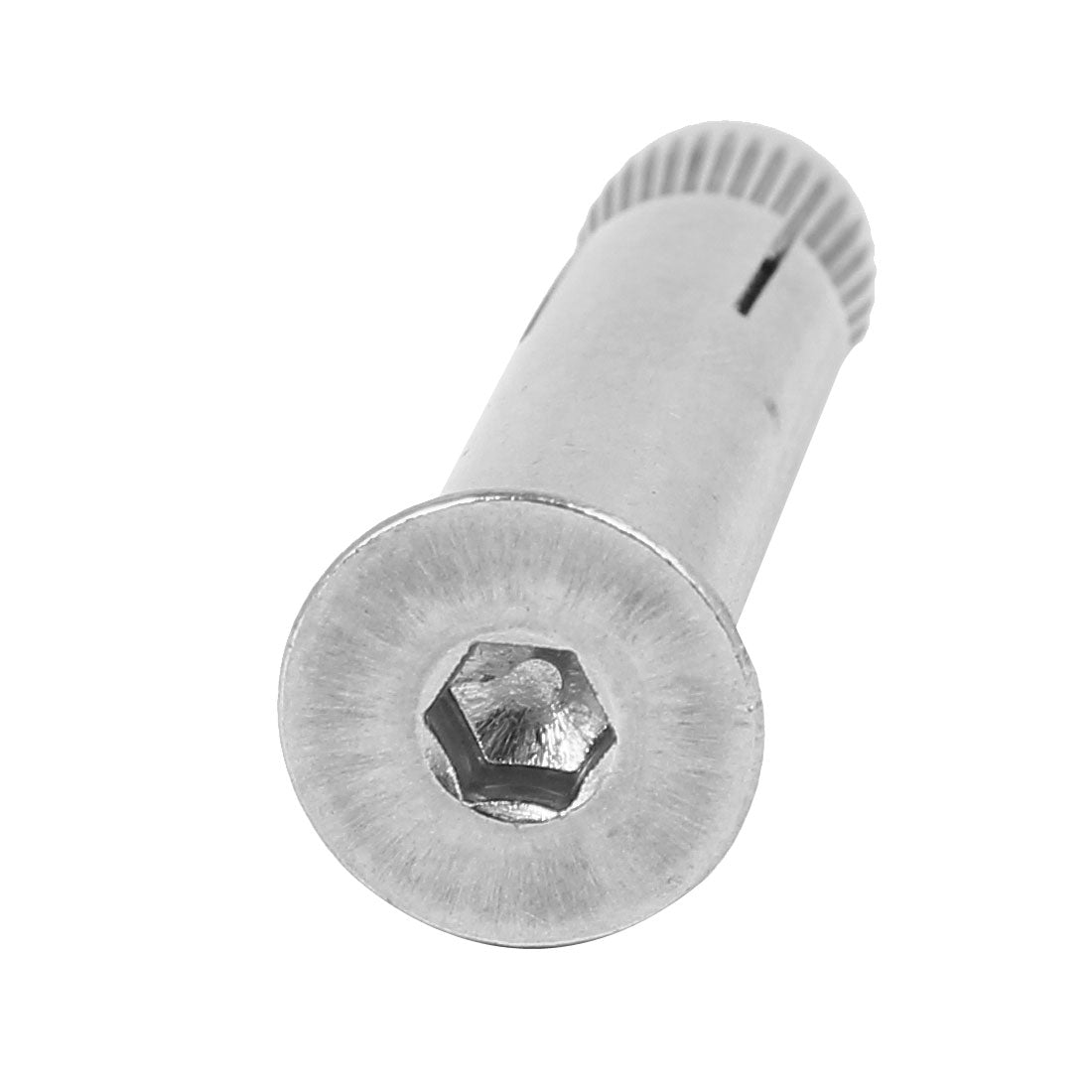 Harfington M8 x 50mm 304 Stainless Steel Hex Socket Countersunk Head Sleeve  2PCS