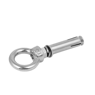 Harfington M6 x 50mm 304 Stainless Steel Ring Lifting Anchor Expansion Closed Hook Eye Bolt