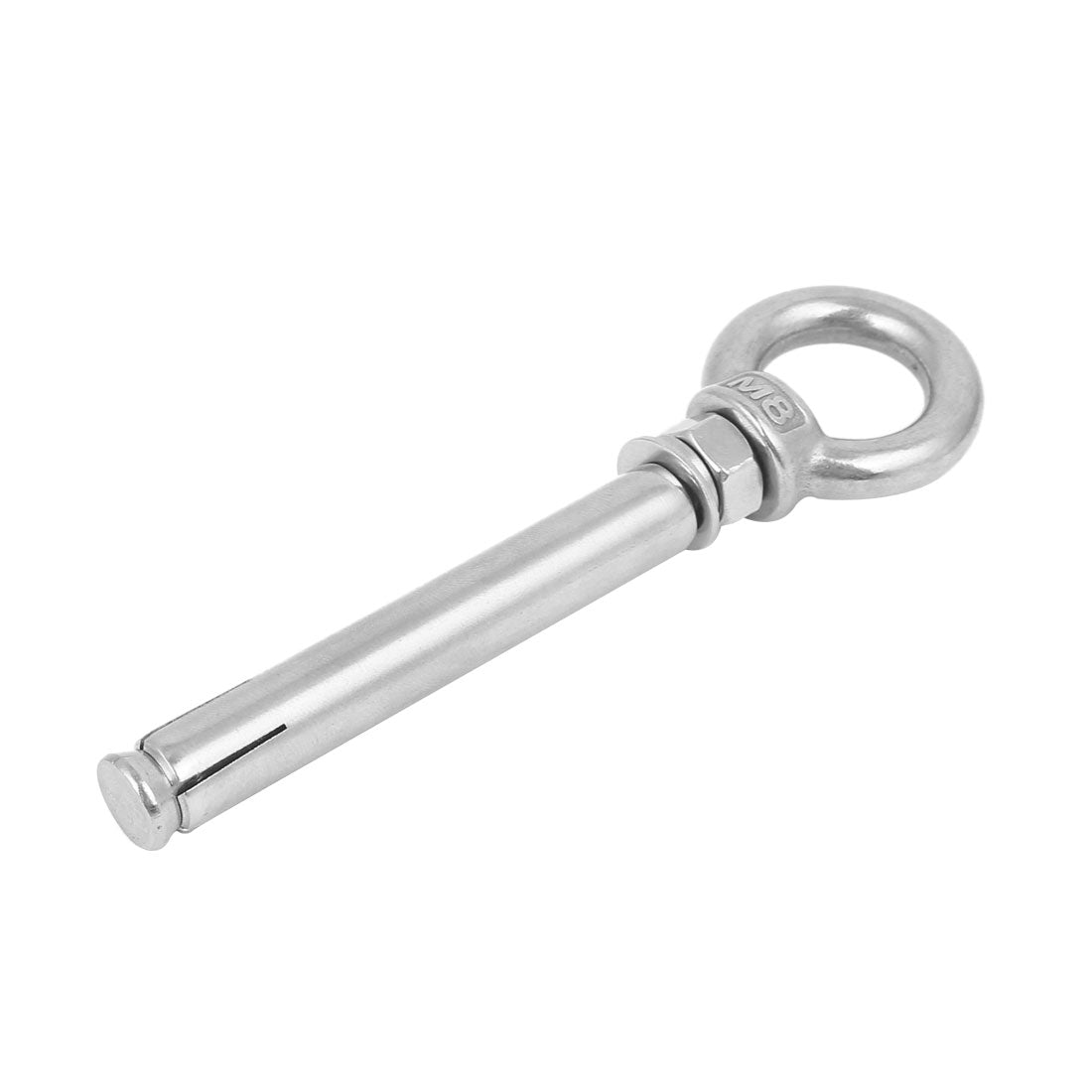 Harfington M8 x 100mm 304 Stainless Steel Sleeve Anchor Concrete Expansion Eye Bolt