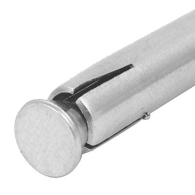 Harfington M8 x 120mm 304 Stainless Steel Ring Lifting Sleeve Anchor Expansion Eye Bolt