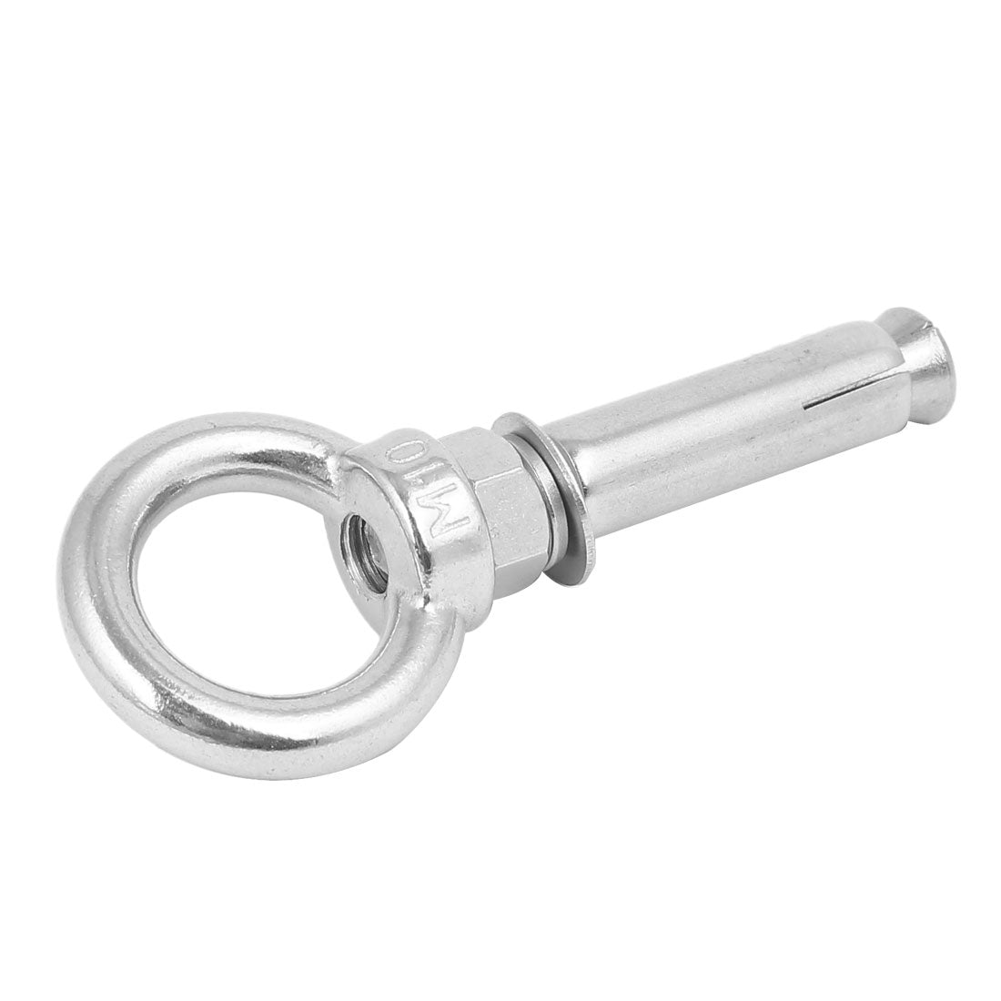 Harfington M10 x 70mm 304 Stainless Steel Anchor Eye Bolt Expansion Closed Hook Eyebolt