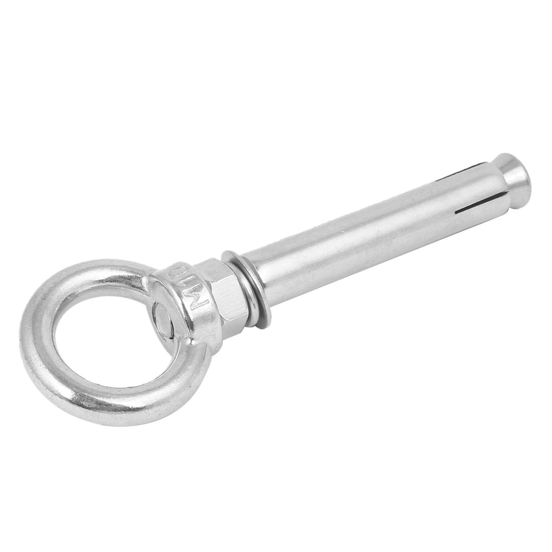 Harfington M10 x 100mm 304 Stainless Steel Ring Lifting Sleeve Anchor Expansion Eye Bolt
