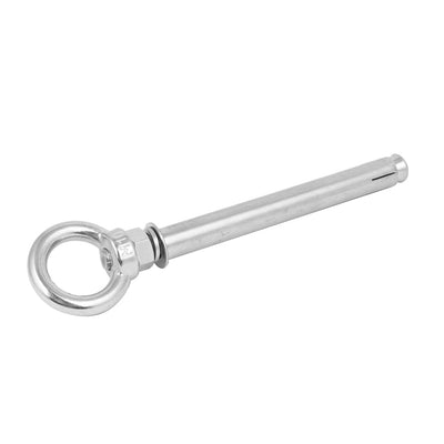 Harfington M10 x 150mm 304 Stainless Steel Ring Lifting Sleeve Anchor Expansion Eye Bolt