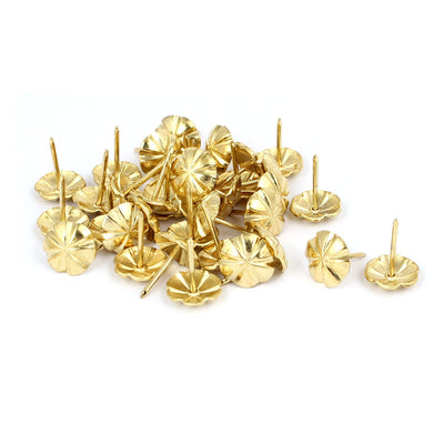 Harfington 16mm Dia Metal Upholstery Tack Nail Decorative Thumbtack Pushpin Doornail 35PCS