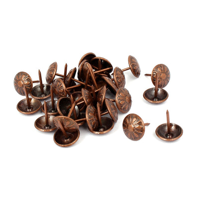 Harfington 16mm Dia Daisy Upholstery Nail Decorative Tack Stud Push Pin Thumbtack 35PCS