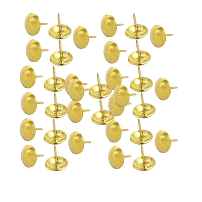 Harfington 19mm Dia Round Head Thumbtack Upholstery Decorative Nail Tack Push Pin 35PCS