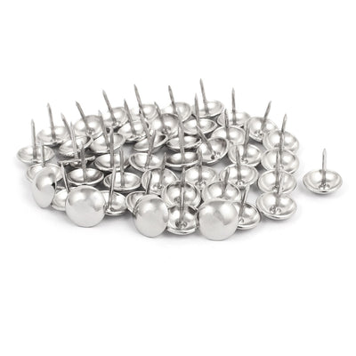 Harfington 14mm Dia Stainless Steel Drawing Pin Upholstery Nail Thumb Tack Pushpin 45PCS