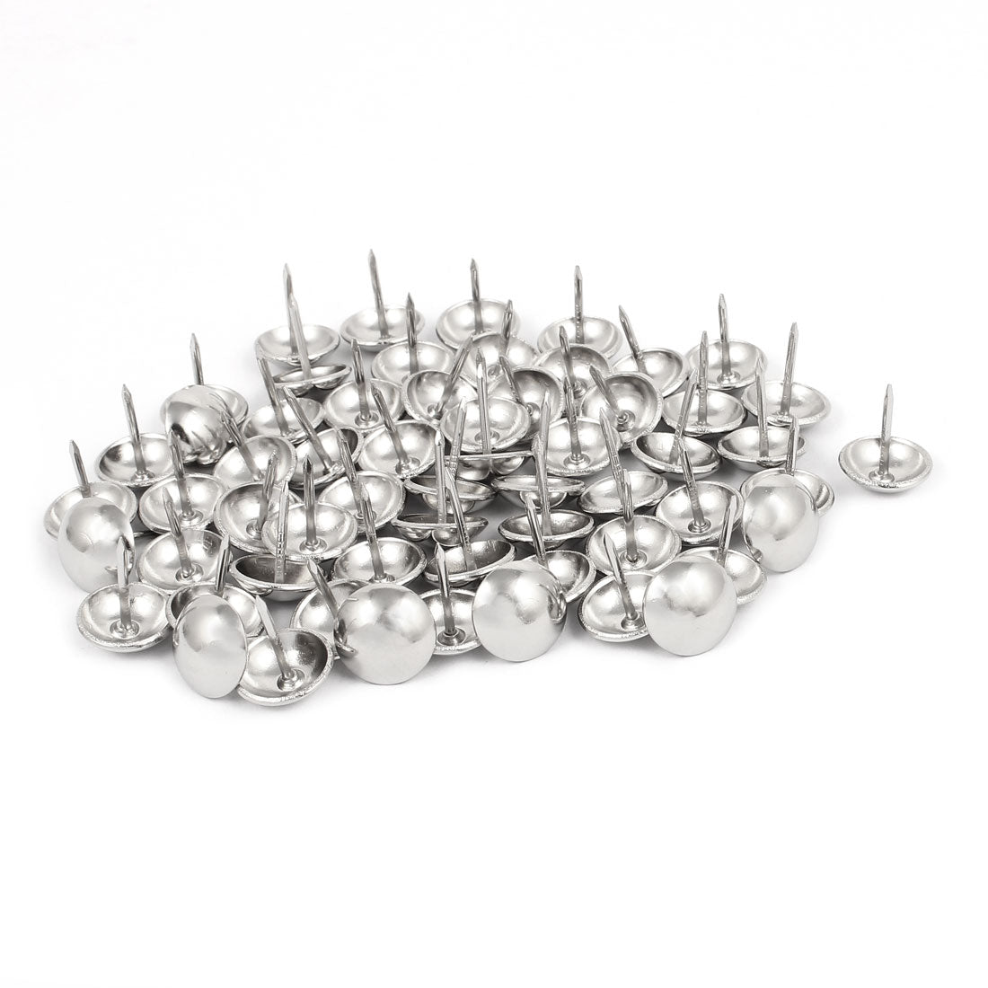 Harfington 14mm Dia Stainless Steel Thumbtack Upholstery Decorative Tack Nail Pushpin 60PCS