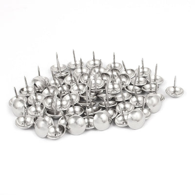 Harfington 14mm Dia Stainless Steel Thumbtack Upholstery Decorative Tack Nail Pushpin 60PCS
