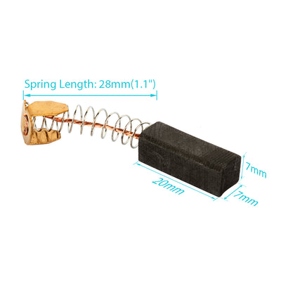 Harfington A Pair Carbon Brushes Brush Repairing Part for Generic Electric Motors
