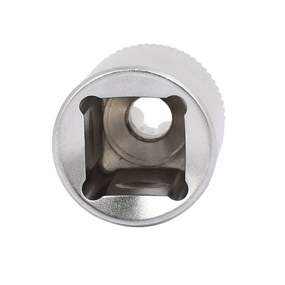 Harfington 1/2" Square Drive 11mm 6 Point Metric Axle Nut E-Torx Socket Silver Tone