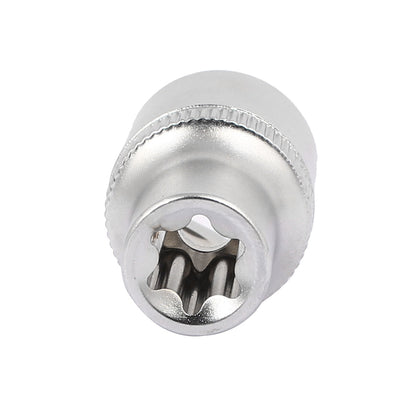 Harfington 1/2" Square Drive 11mm 6 Point Metric Axle Nut E-Torx Socket Silver Tone
