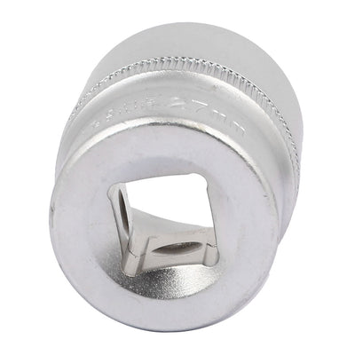 Harfington 1/2" Square Drive 27mm Chrome-vanadium Steel Axle Nut 6 Point Hex Socket Silver Tone