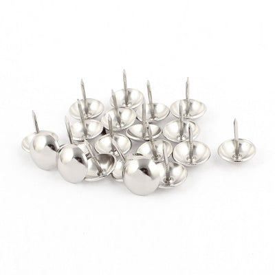 Harfington 16mm Dia Stainless Steel Drawing Pin Upholstery Nail Thumb Tack Pushpin 20PCS