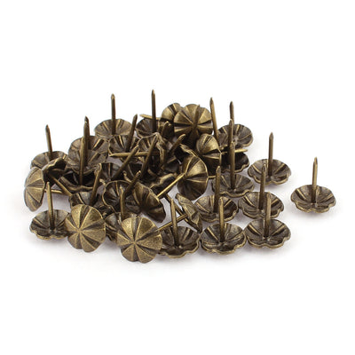 Harfington 16mm Dia Metal Upholstery Tack Nail Decorative Thumbtack Push Pin 40PCS