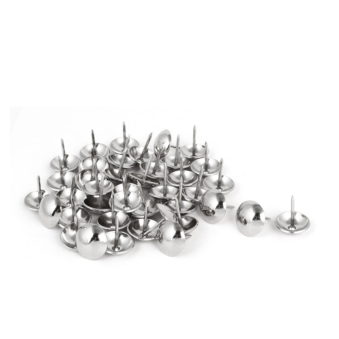 Harfington 19mm Dia Stainless Steel Thumbtack Upholstery Decorative Nail Thumb Tack 40PCS
