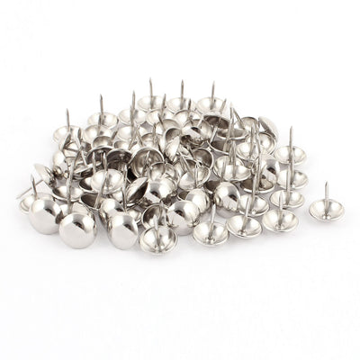 Harfington 16mm Dia Stainless Steel Upholstery Nail Thumb Tack Thumbtack Silver Tone 80PCS